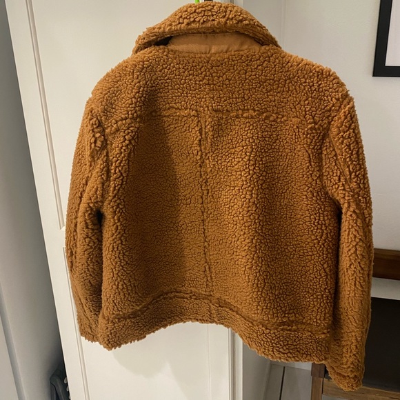 ASTR Teddy Shearling Moto Jacket, XS - Picture 3 of 8